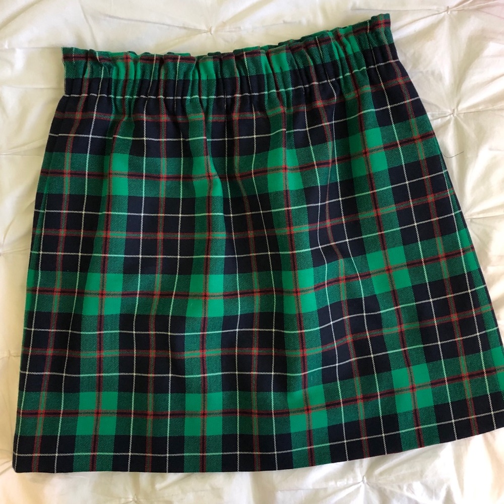 Christmas plaid skirt from J Crew